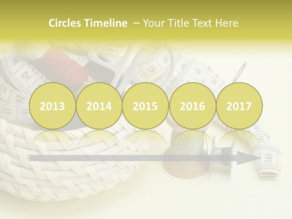 Work Knitting Scissors PowerPoint Template