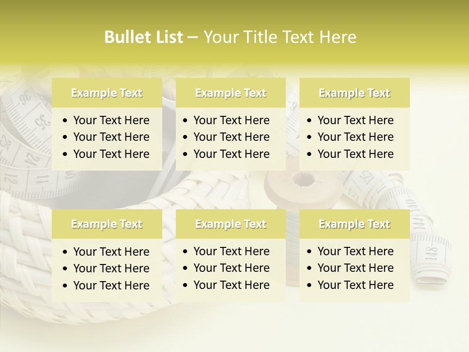 Work Knitting Scissors PowerPoint Template