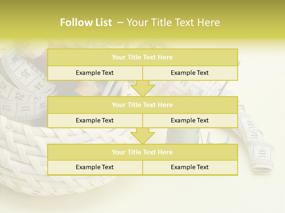 Work Knitting Scissors PowerPoint Template