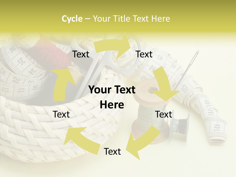 Work Knitting Scissors PowerPoint Template