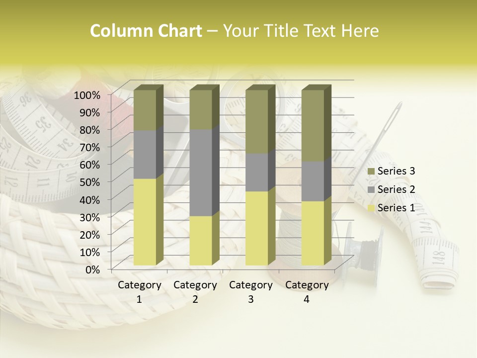 Work Knitting Scissors PowerPoint Template