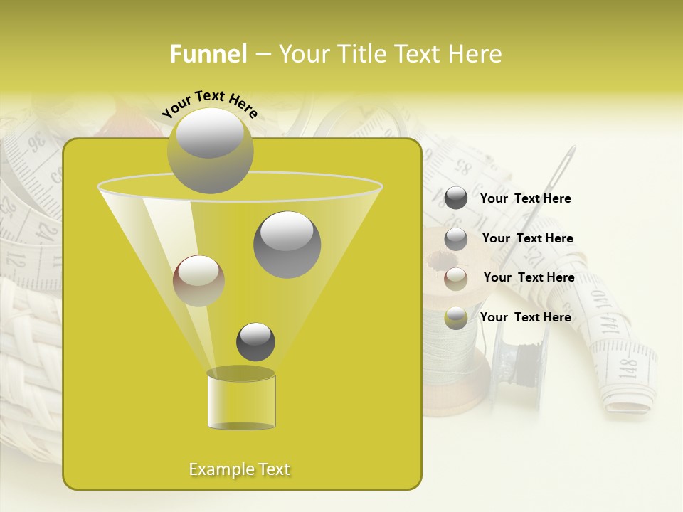 Work Knitting Scissors PowerPoint Template