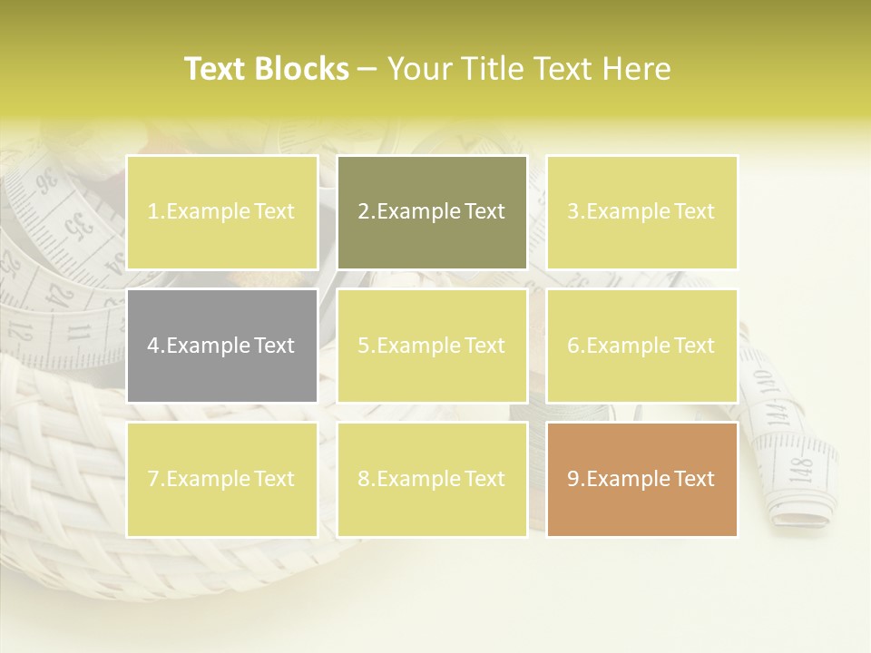 Work Knitting Scissors PowerPoint Template