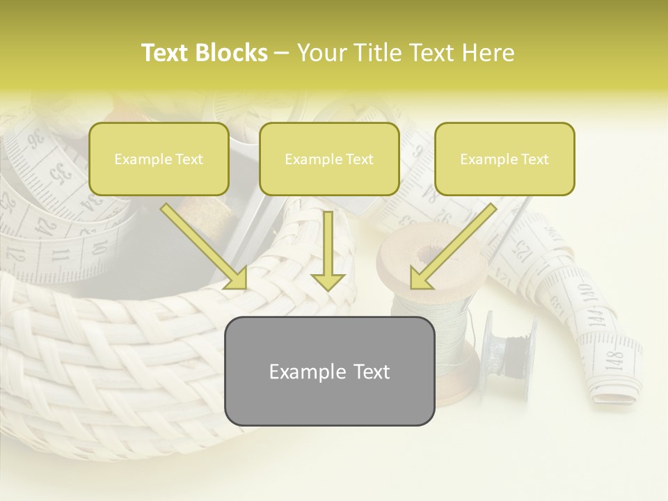 Work Knitting Scissors PowerPoint Template