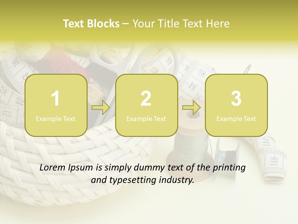 Work Knitting Scissors PowerPoint Template