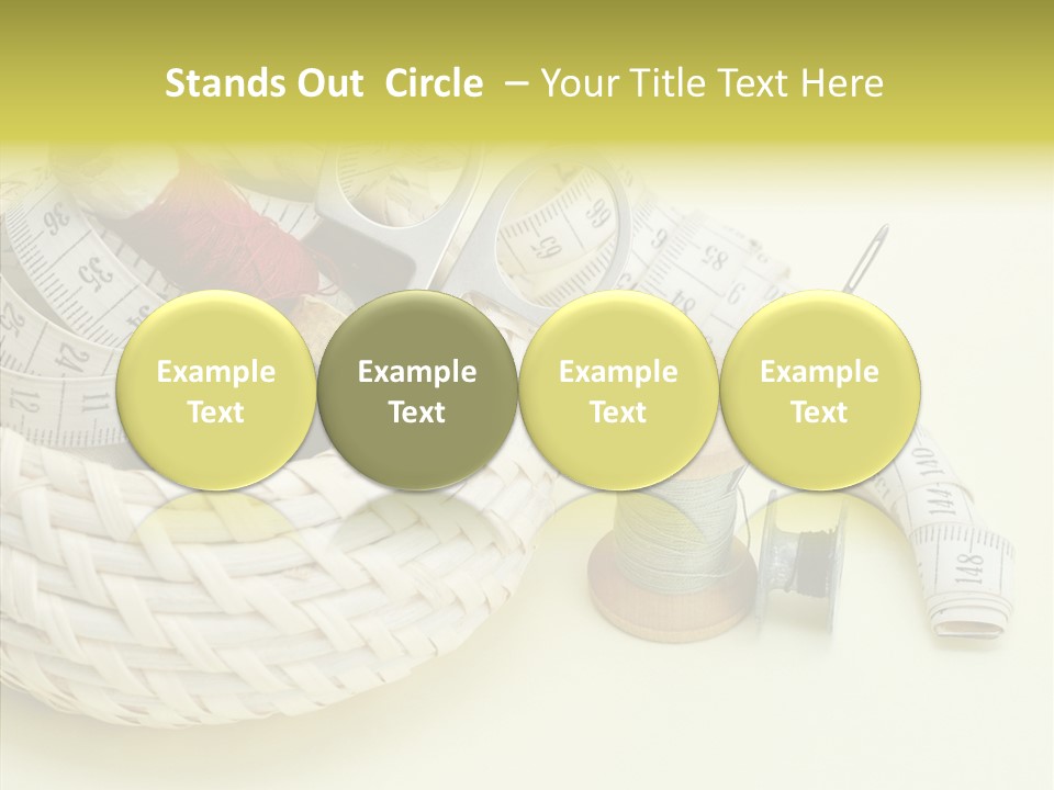 Work Knitting Scissors PowerPoint Template