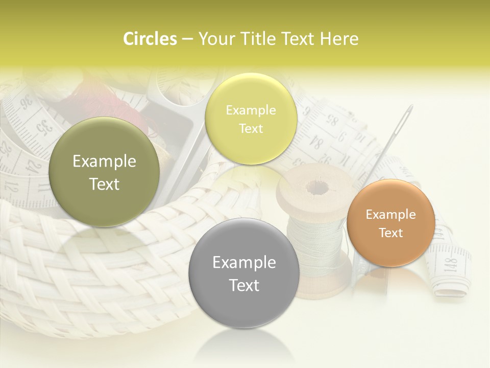 Work Knitting Scissors PowerPoint Template