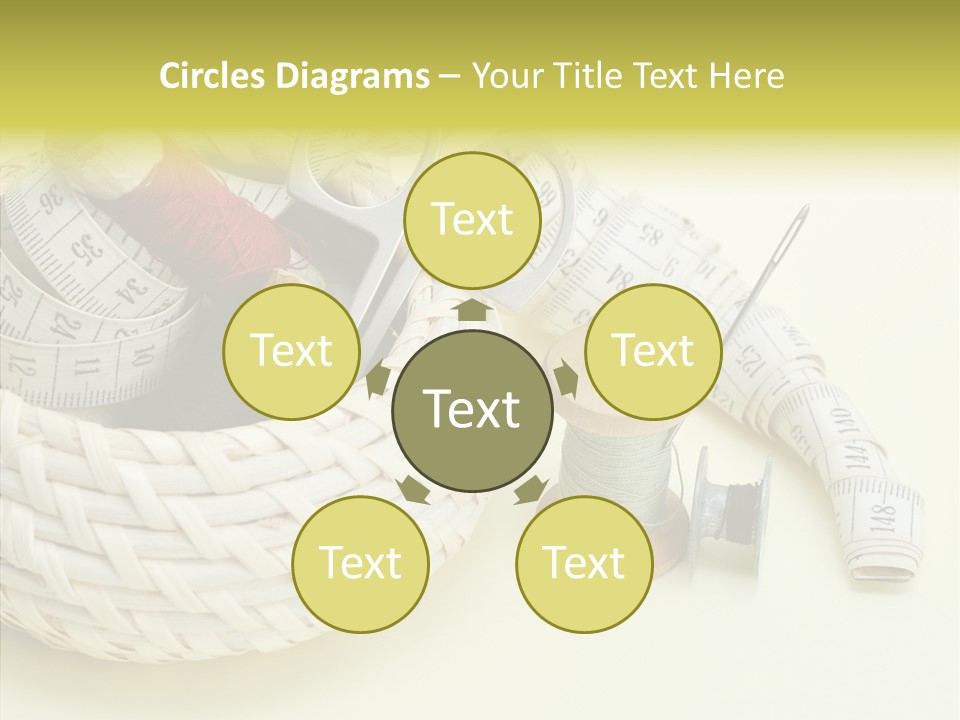 Work Knitting Scissors PowerPoint Template