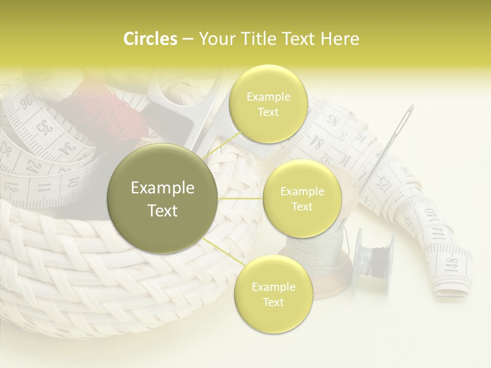 Work Knitting Scissors PowerPoint Template