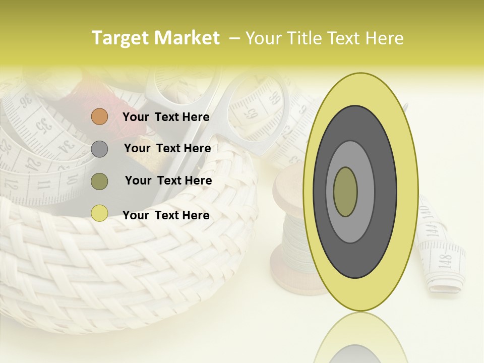 Work Knitting Scissors PowerPoint Template