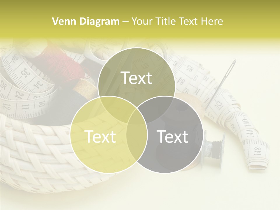 Work Knitting Scissors PowerPoint Template