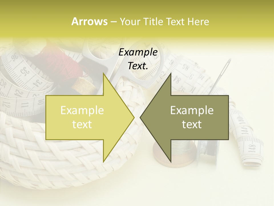 Work Knitting Scissors PowerPoint Template