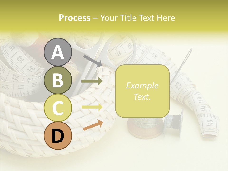 Work Knitting Scissors PowerPoint Template