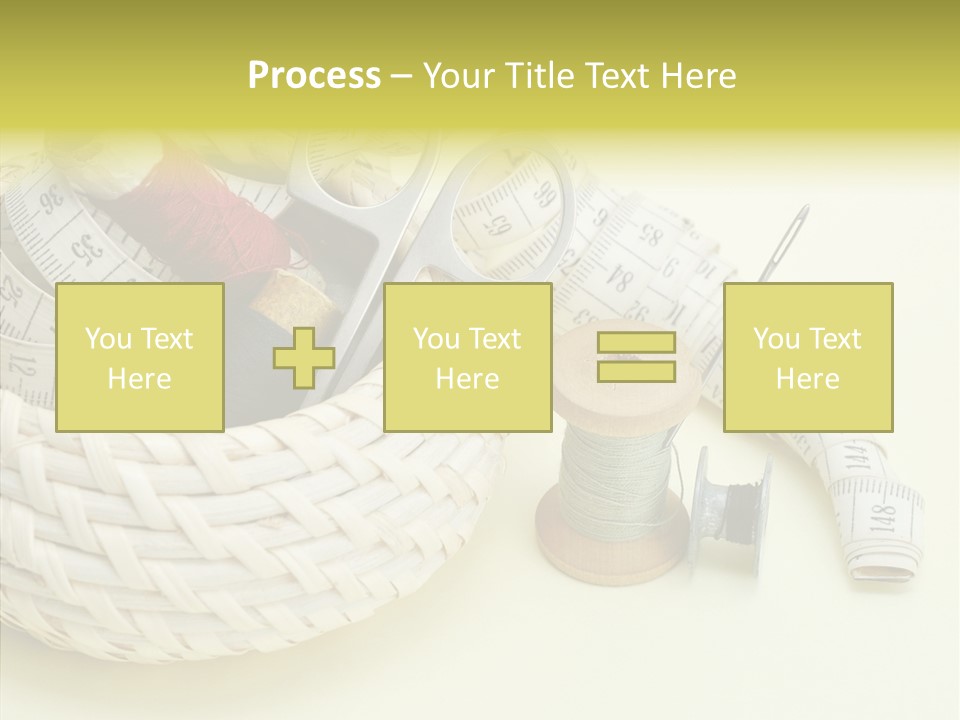 Work Knitting Scissors PowerPoint Template