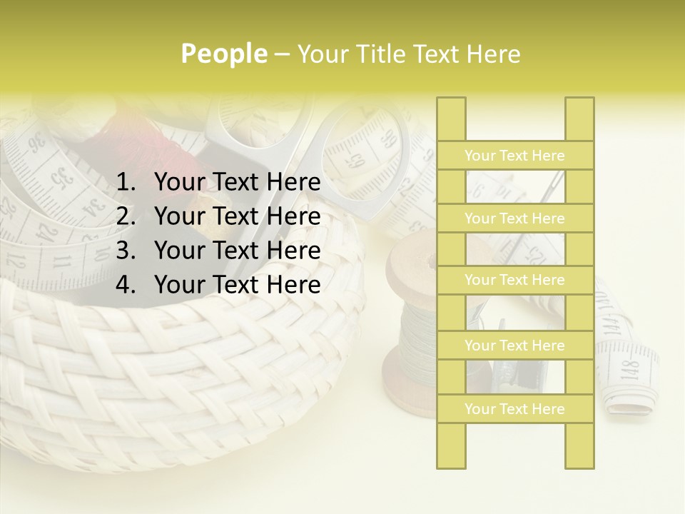 Work Knitting Scissors PowerPoint Template