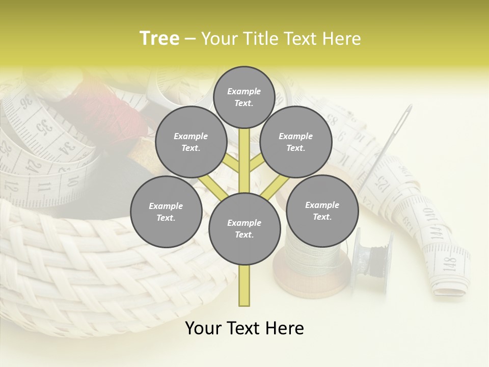 Work Knitting Scissors PowerPoint Template