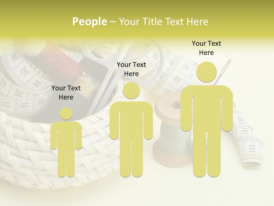 Work Knitting Scissors PowerPoint Template