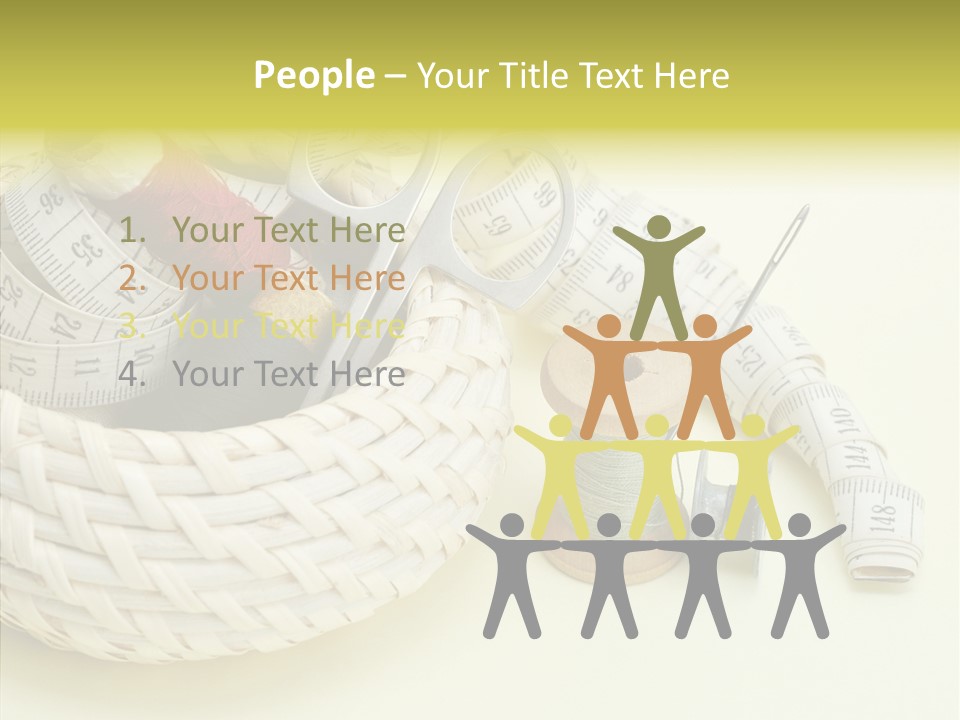 Work Knitting Scissors PowerPoint Template