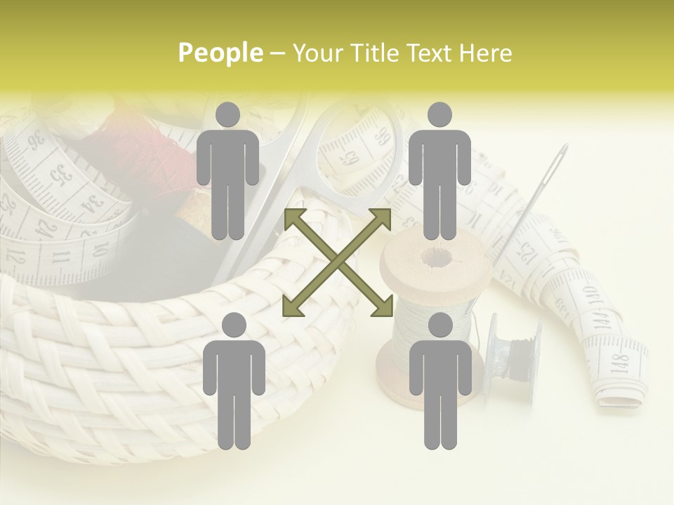 Work Knitting Scissors PowerPoint Template