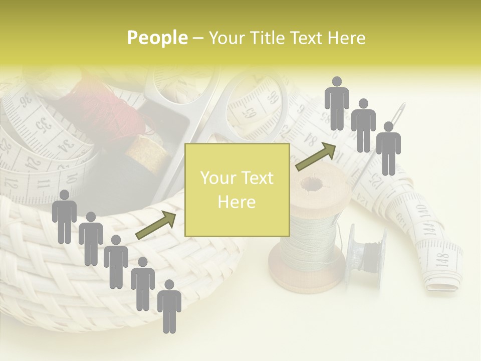 Work Knitting Scissors PowerPoint Template