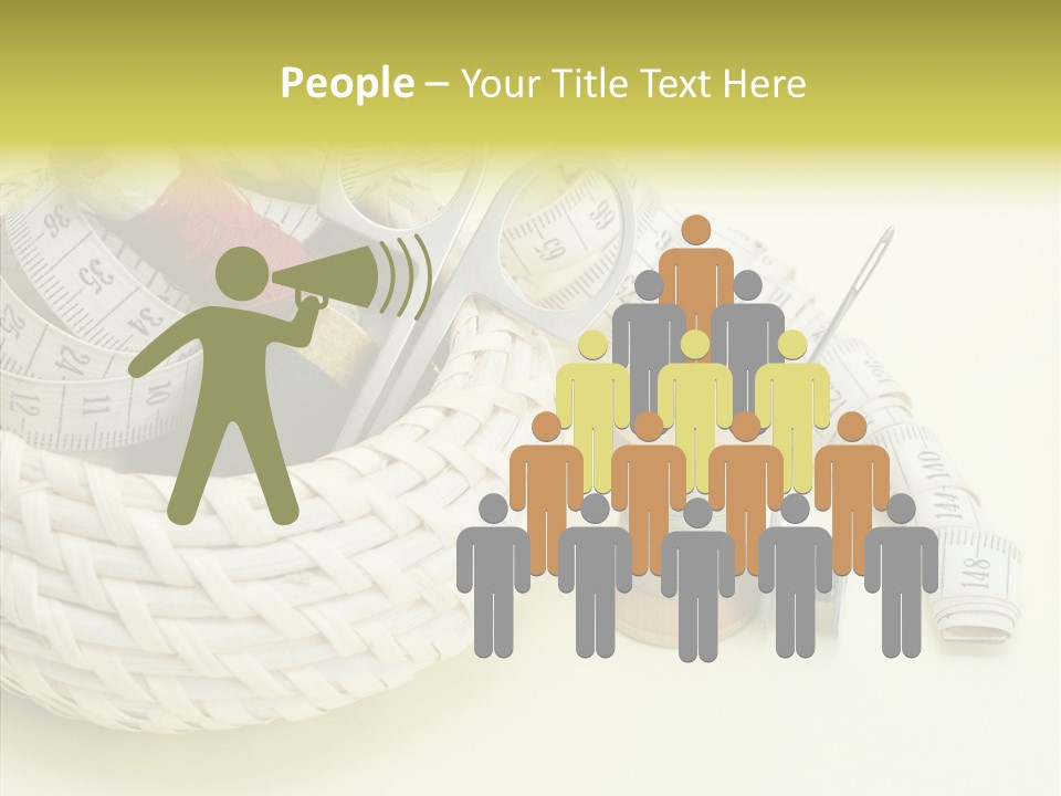 Work Knitting Scissors PowerPoint Template