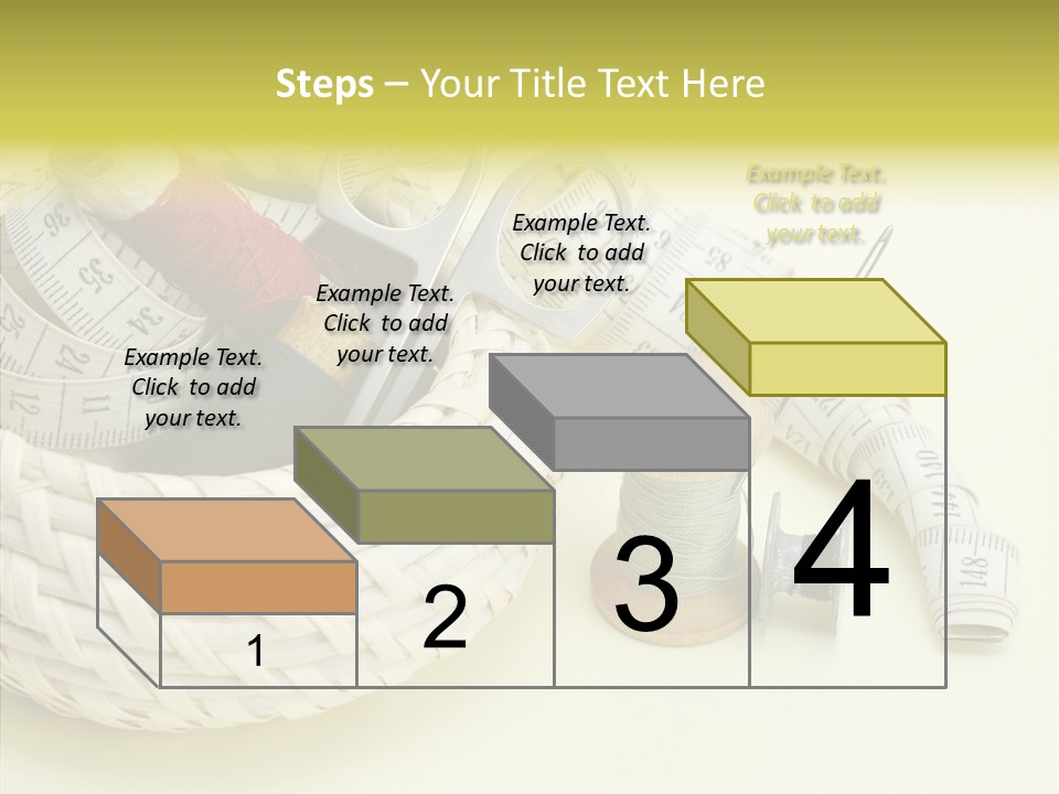 Work Knitting Scissors PowerPoint Template