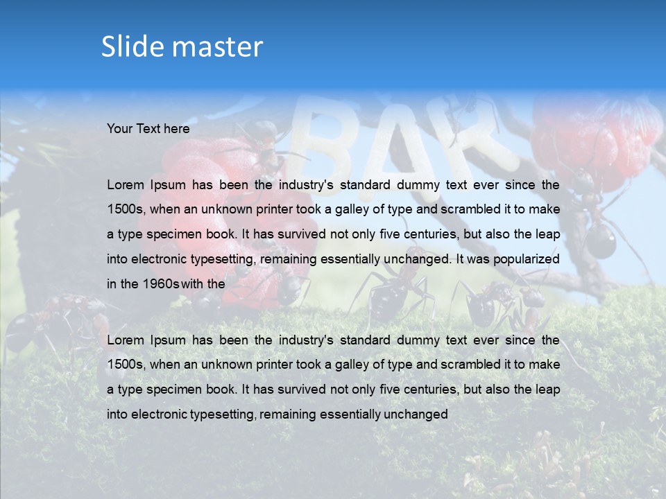 Fantasy Juice Insects PowerPoint Template