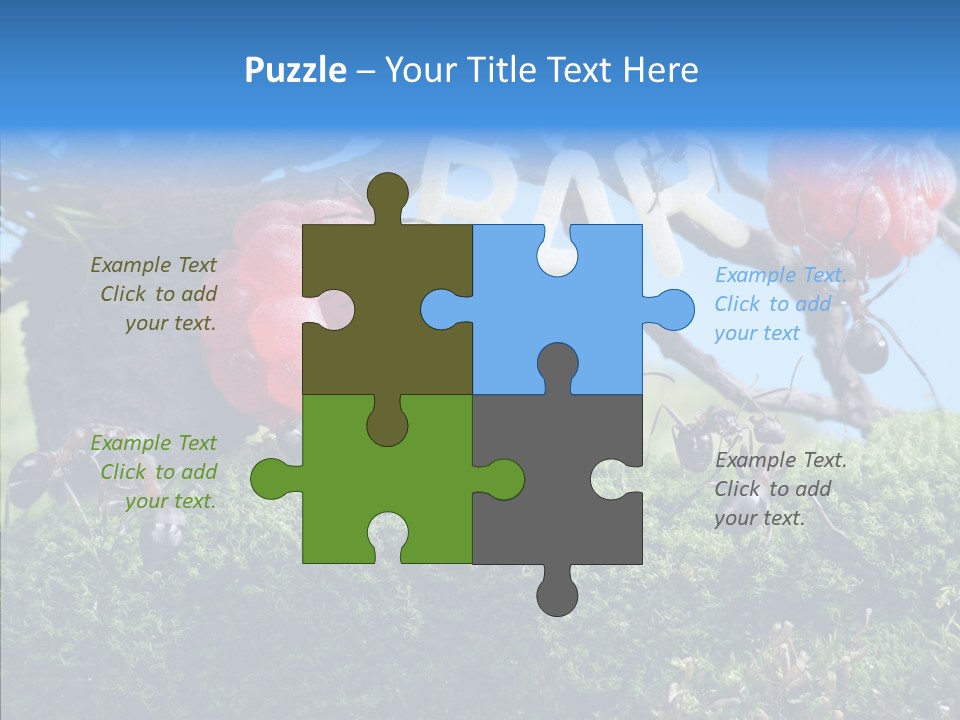 Fantasy Juice Insects PowerPoint Template