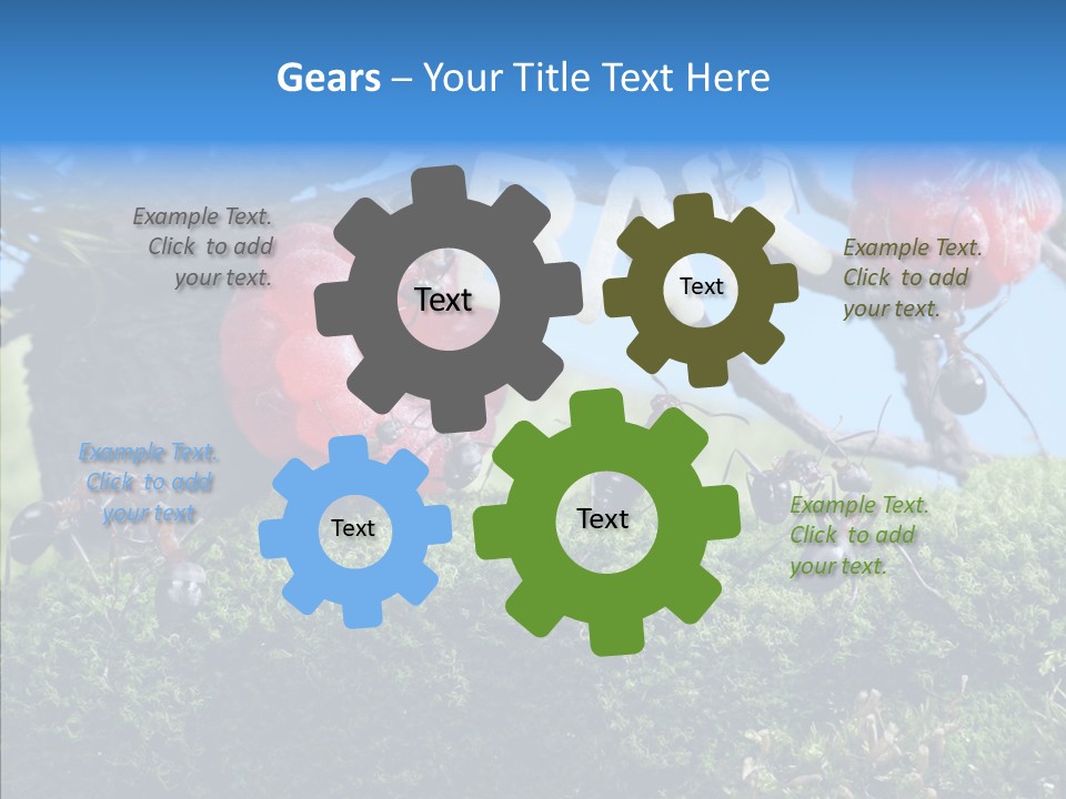 Fantasy Juice Insects PowerPoint Template