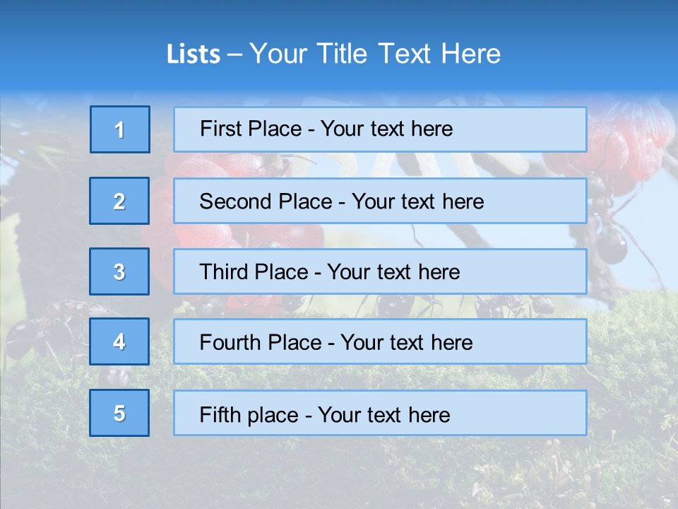 Fantasy Juice Insects PowerPoint Template