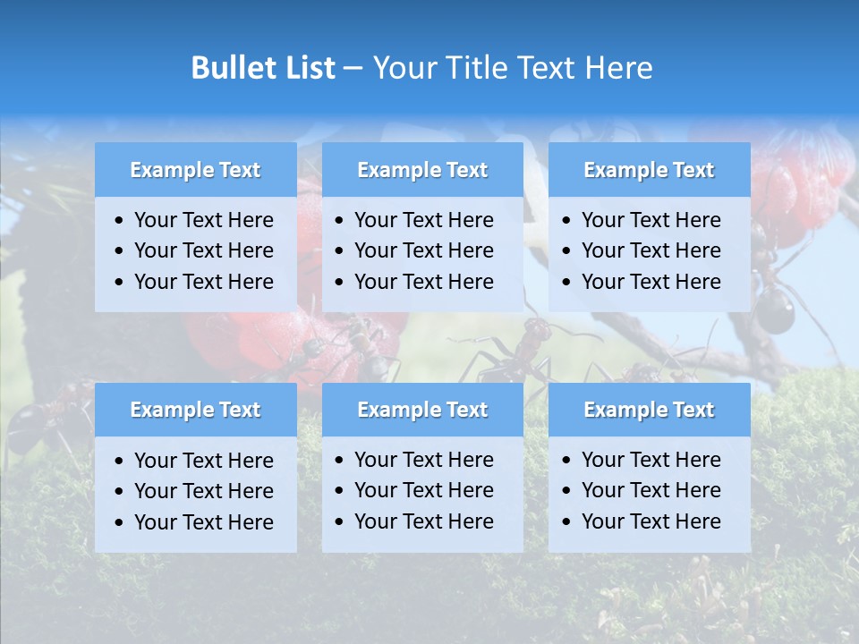 Fantasy Juice Insects PowerPoint Template