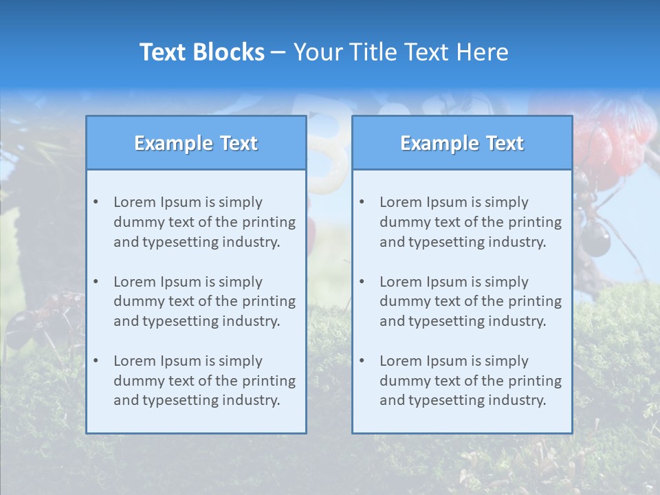 Fantasy Juice Insects PowerPoint Template