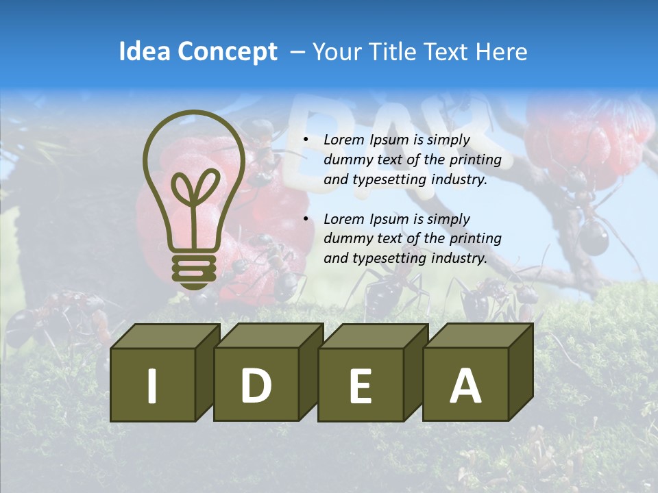 Fantasy Juice Insects PowerPoint Template