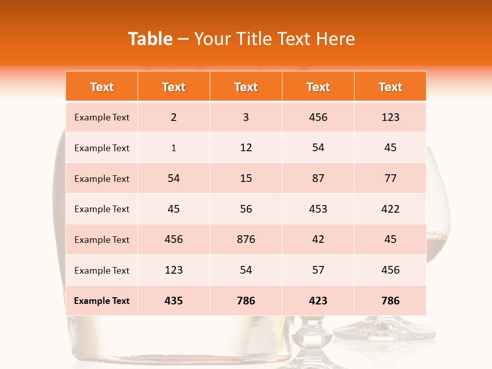 Elegance Ice Bourbon PowerPoint Template