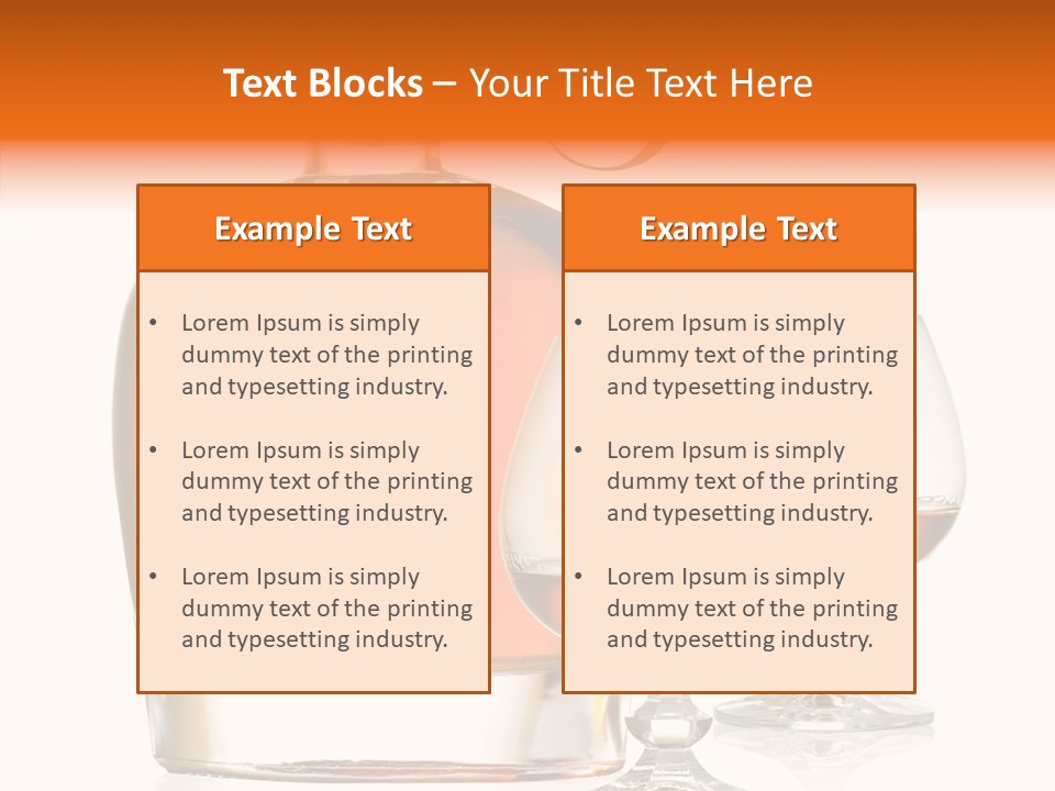 Elegance Ice Bourbon PowerPoint Template