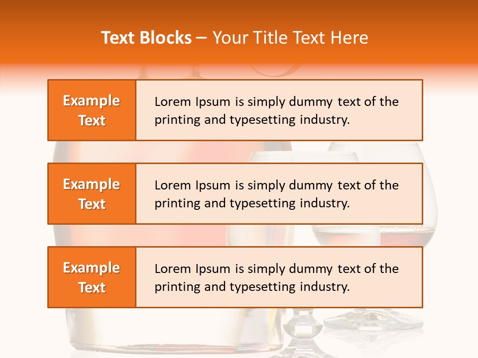 Elegance Ice Bourbon PowerPoint Template