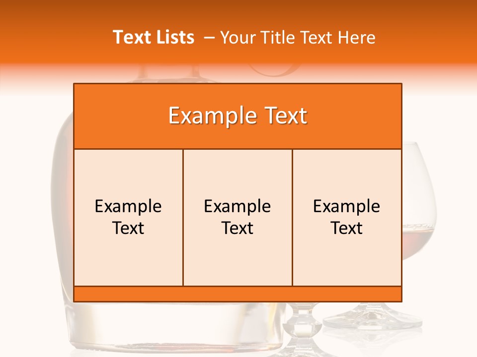 Elegance Ice Bourbon PowerPoint Template