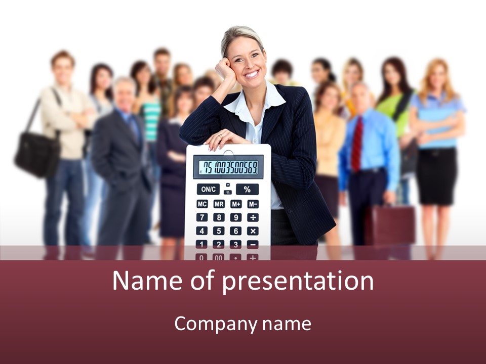 Corporation College Work PowerPoint Template