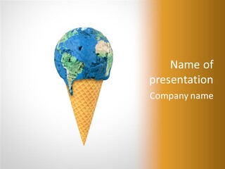 Metaphor Pollution Ice PowerPoint Template