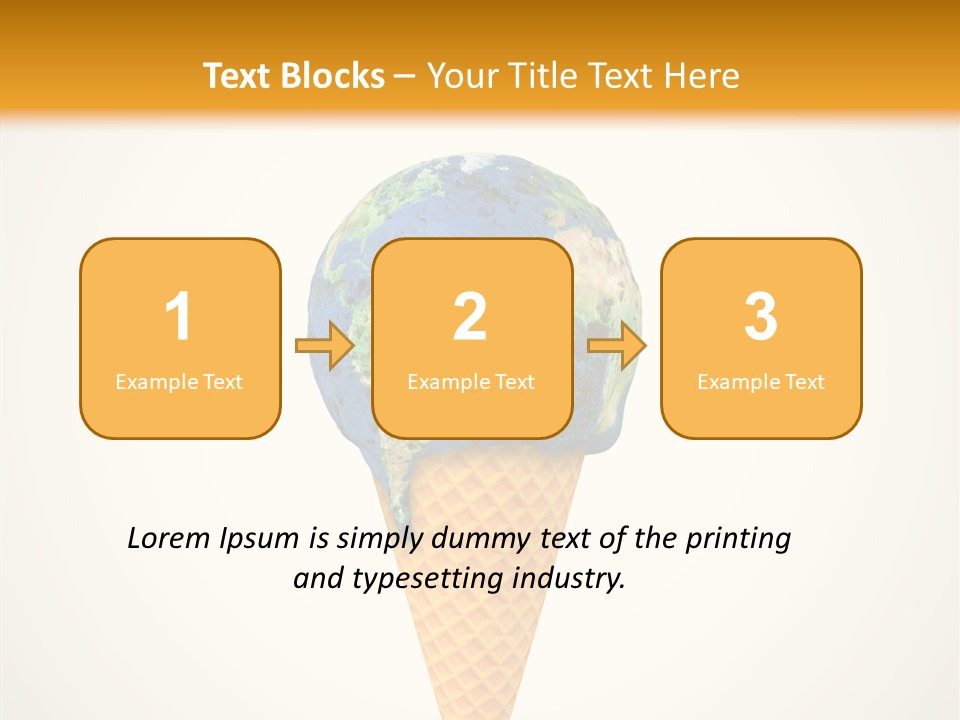Metaphor Pollution Ice PowerPoint Template