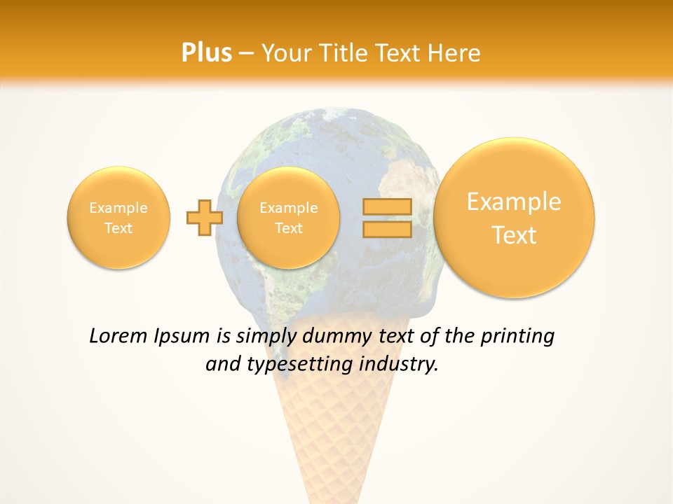 Metaphor Pollution Ice PowerPoint Template