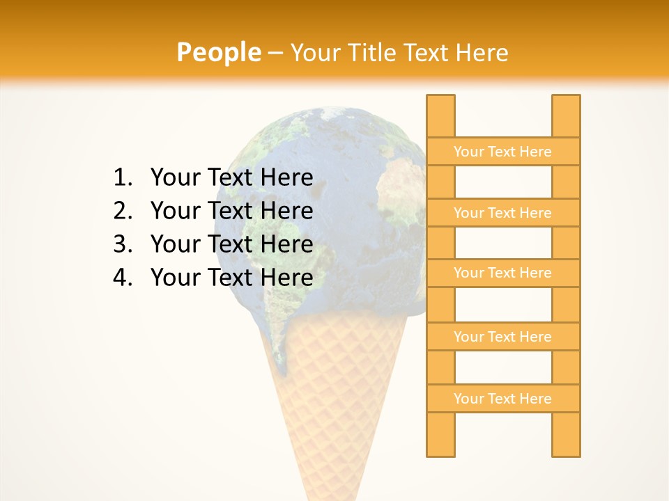 Metaphor Pollution Ice PowerPoint Template