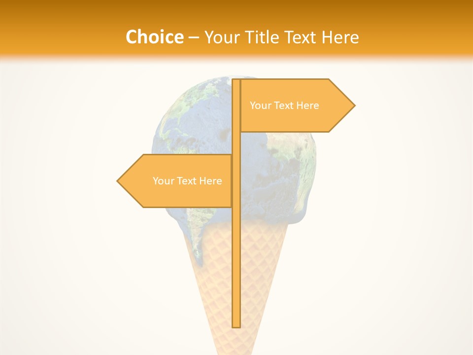 Metaphor Pollution Ice PowerPoint Template