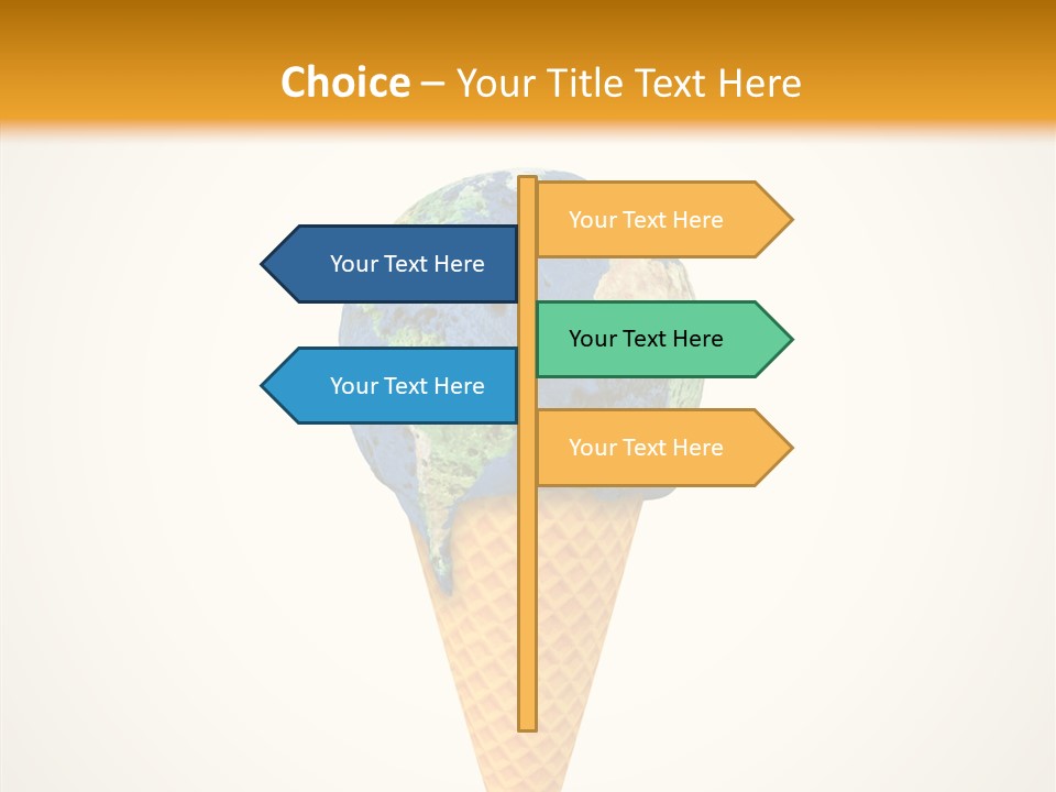 Metaphor Pollution Ice PowerPoint Template