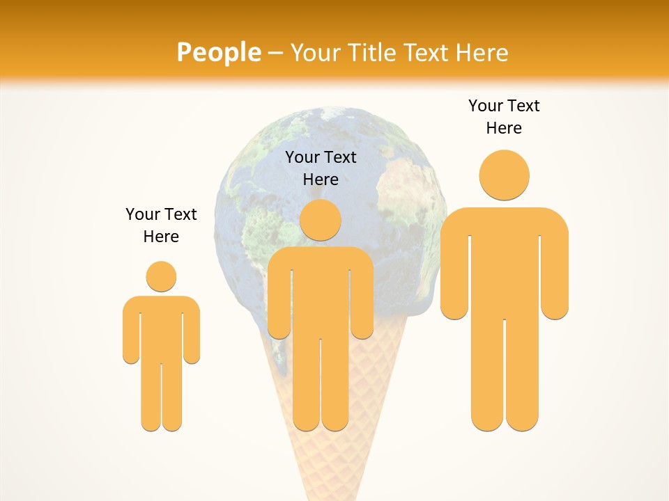 Metaphor Pollution Ice PowerPoint Template