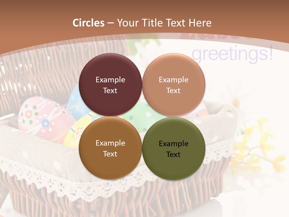 Basket Decor Green PowerPoint Template