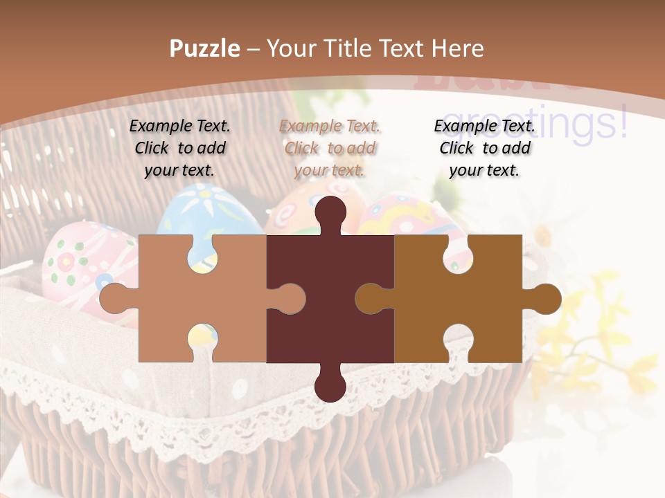 Basket Decor Green PowerPoint Template