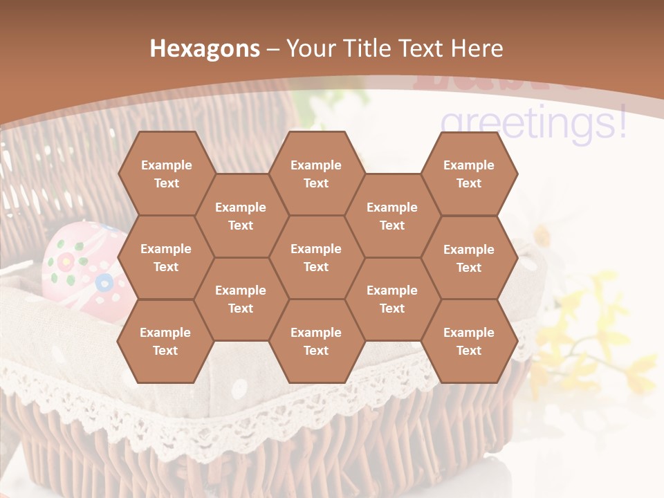 Basket Decor Green PowerPoint Template