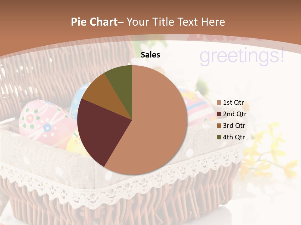 Basket Decor Green PowerPoint Template