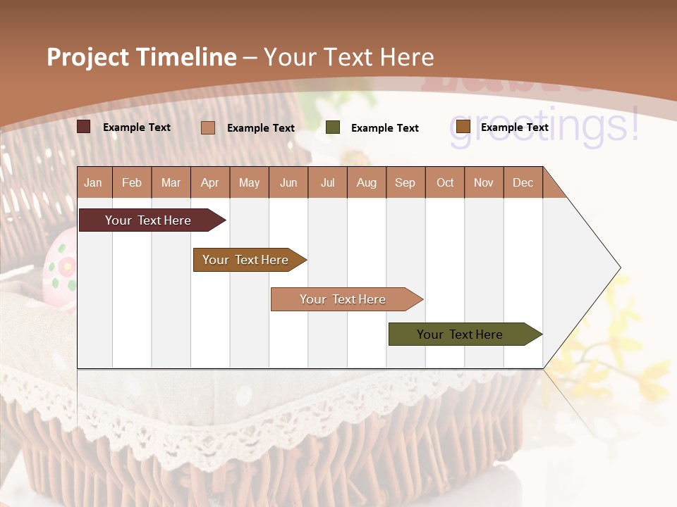 Basket Decor Green PowerPoint Template